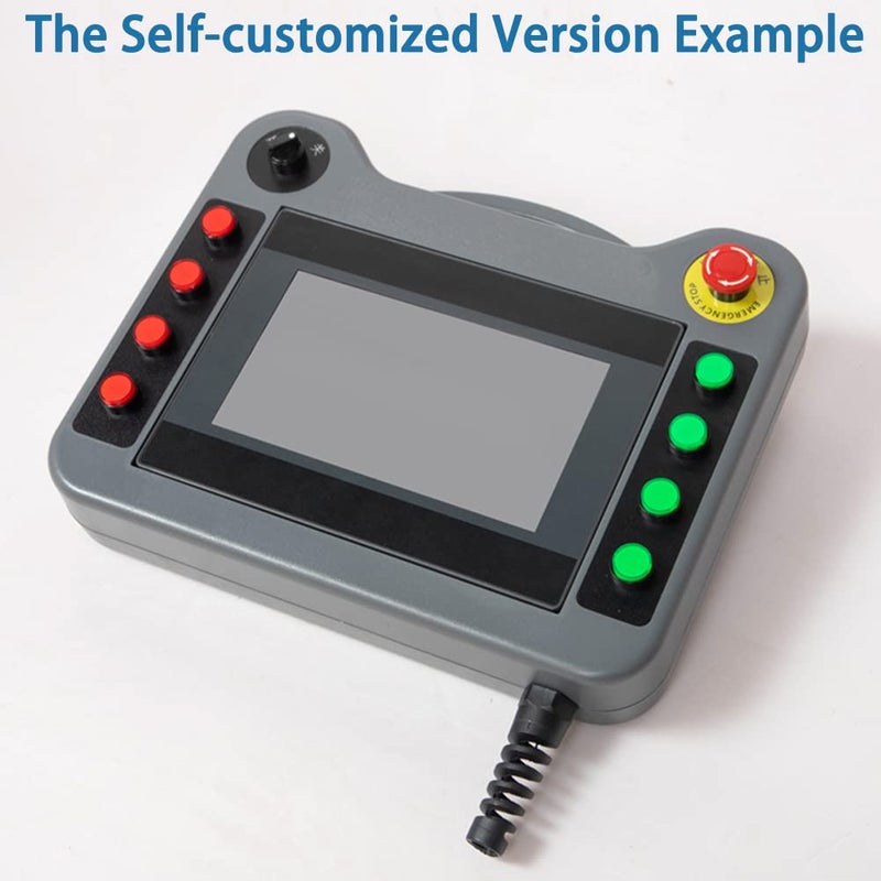 PGFUN 7" Handheld Industrial Human Machine Interface (HMI) Panel Box for Omron Controller Upgraded CNC Machine PLC Operator Touch Screen Protector Case for NB7W-TW00B /TW01B/TW11B - Image 5